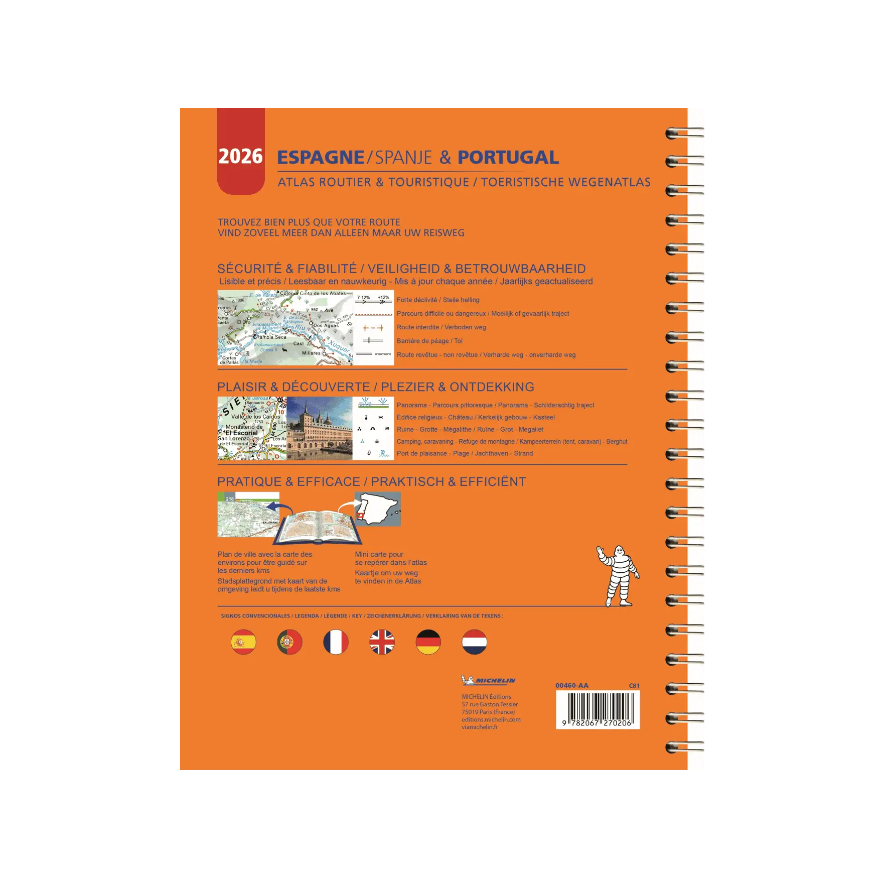 Atlas Espagne Portugal - Cartes et guides Michelin