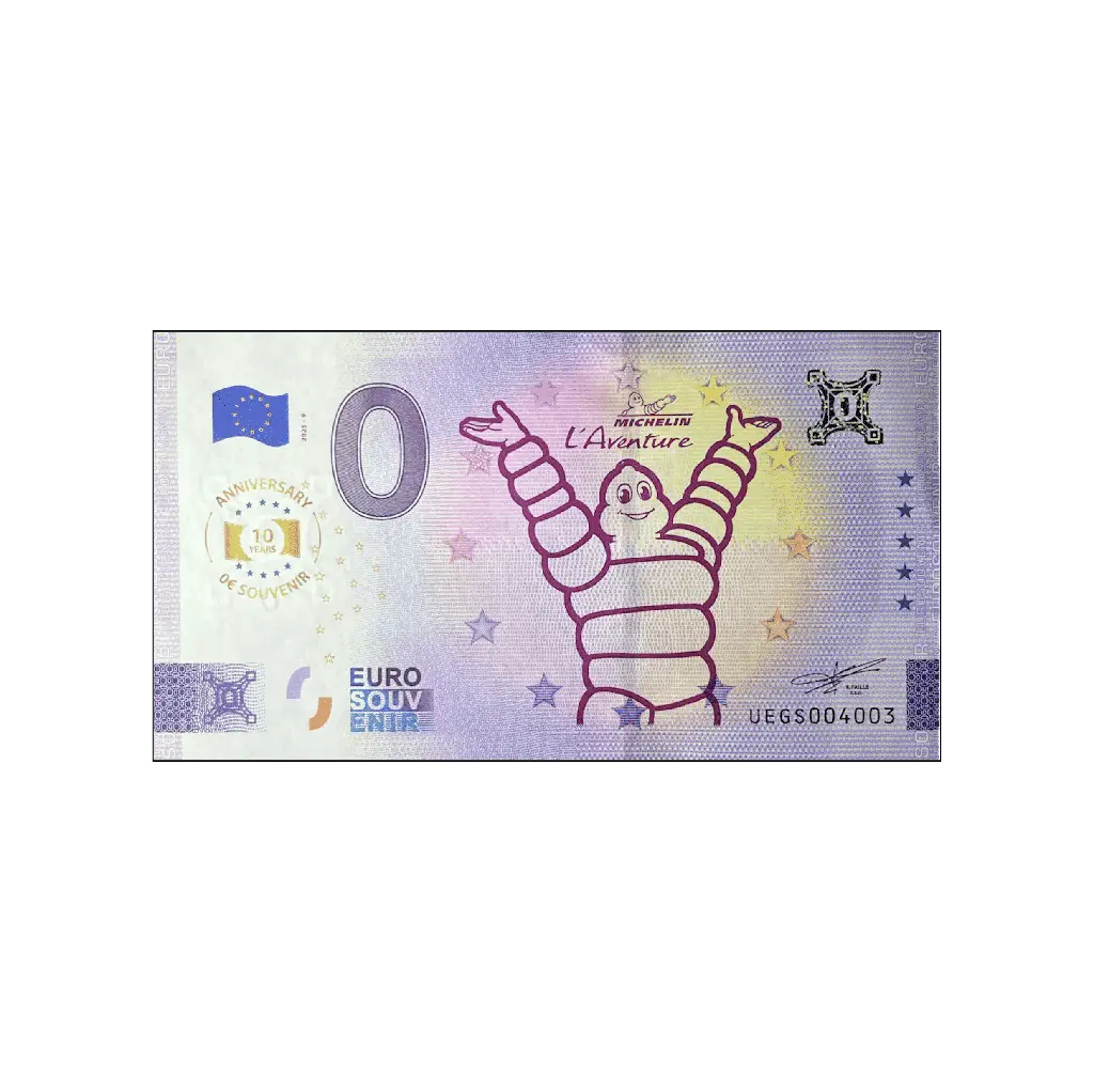 Souvenir ticket Michelin Man 2025 - Collections Michelin
