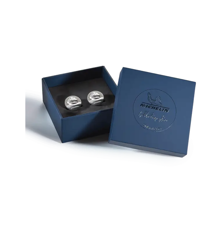 Boutons de manchettes - Bib Monocle (argent) (1) - MICHELIN COLLECTORS