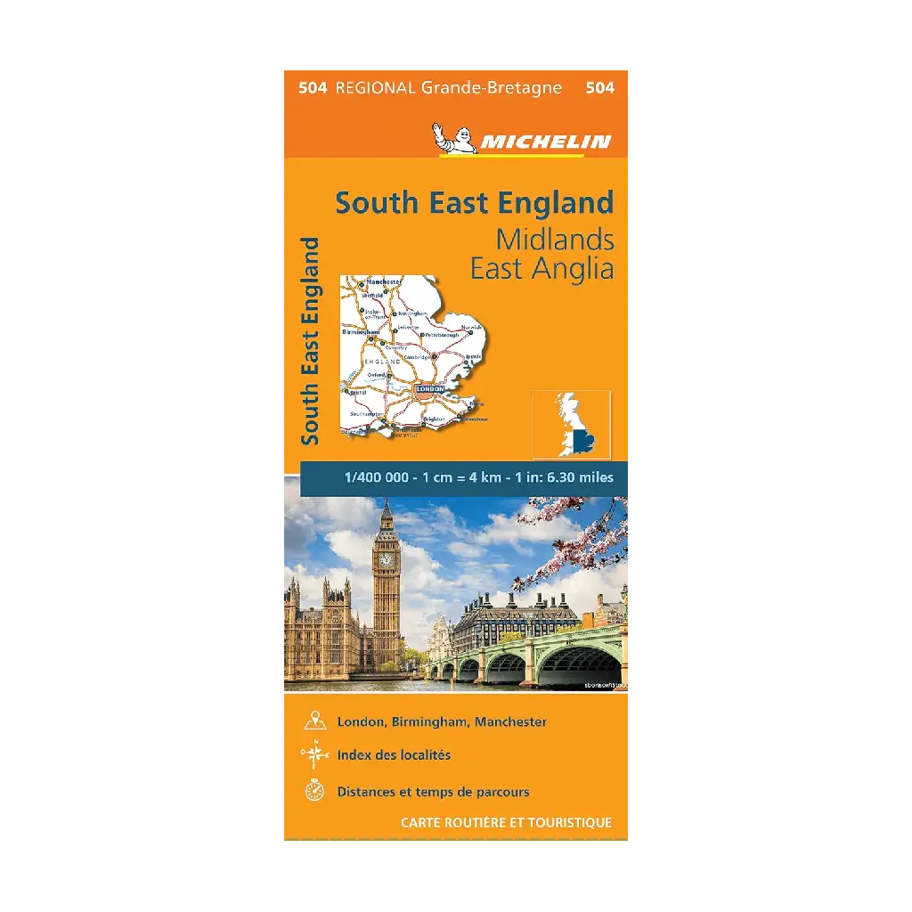 CR 504 South East England - cartes et guides Michelin