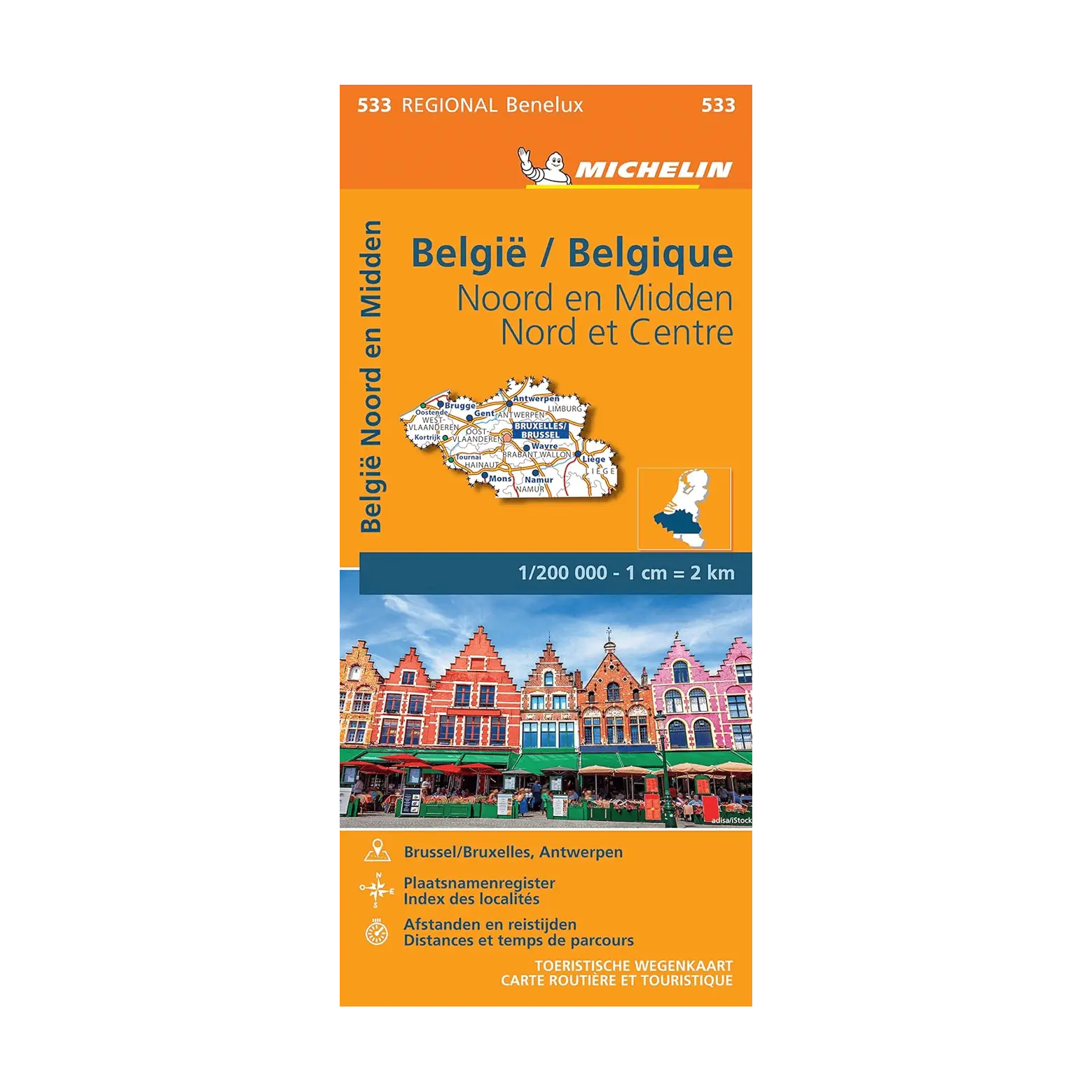 Carte Régionale 533 Belgique Nord