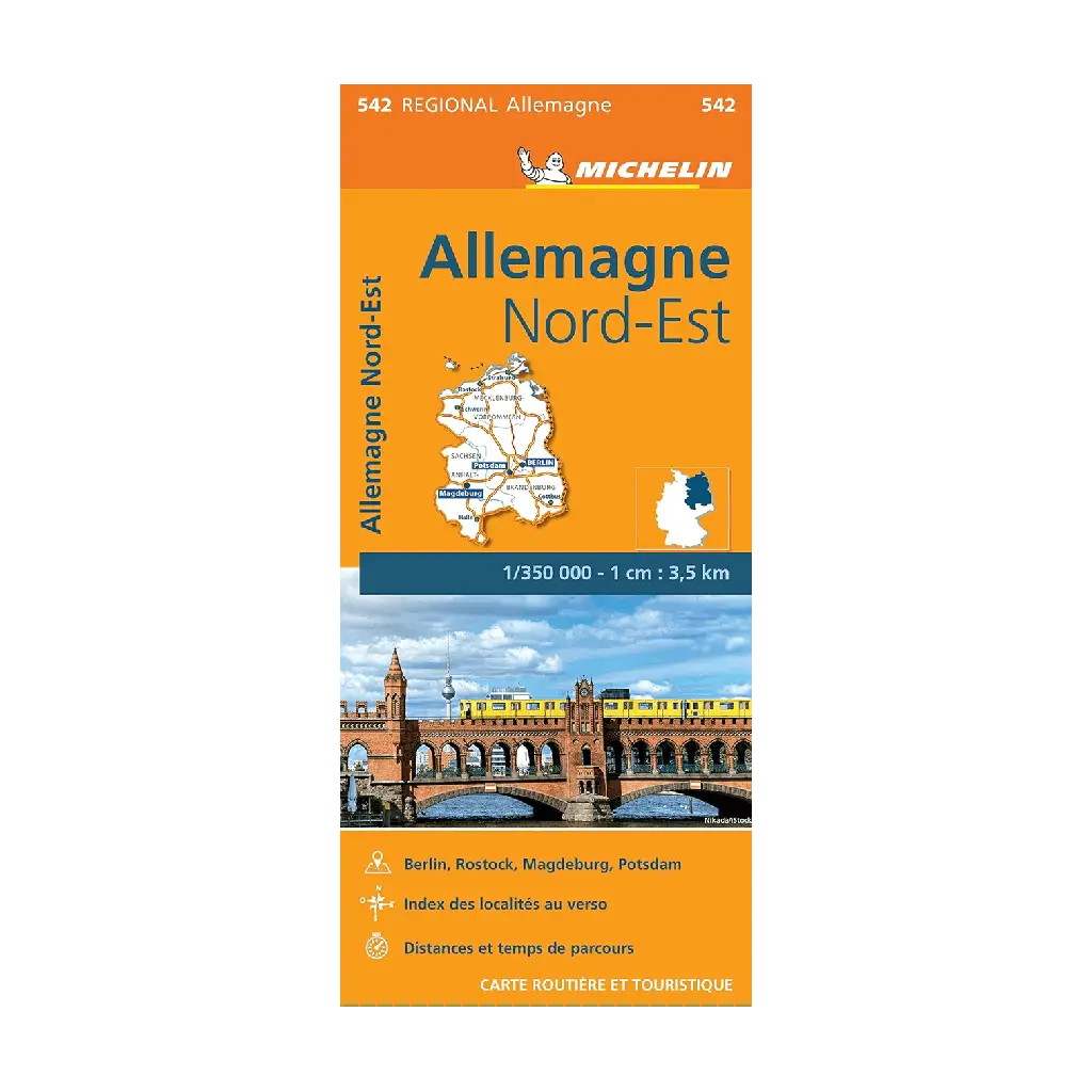 Carte Régionale 542 Allemagne Nord Est
