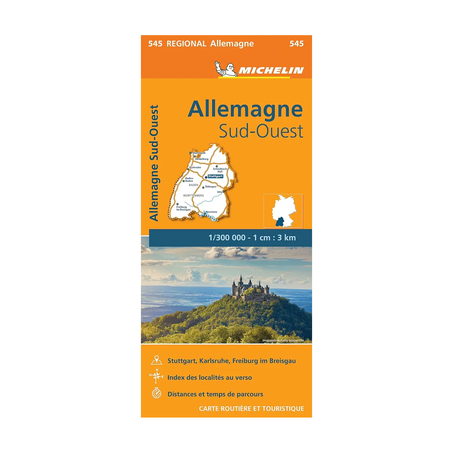 Carte Régionale 545 Allemagne Sud Ouest