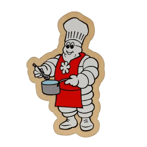 Magnet Bibendum chef cuisinier - Souvenirs Michelin