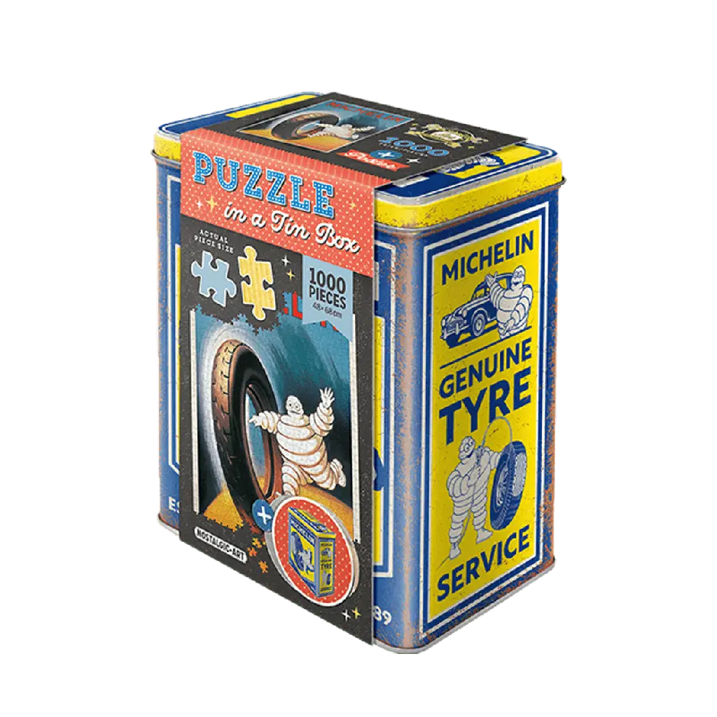 Boîte métal Bibendum Pneu puzzle