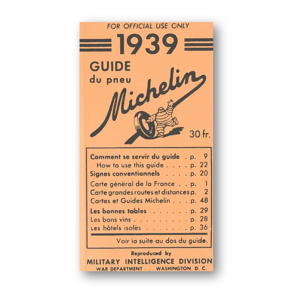 Guide Michelin 1939