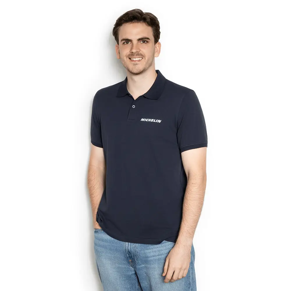 Polo Homme Michelin bleu - textile Michelin